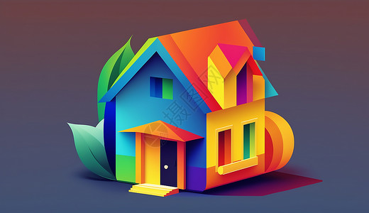 家庭建筑模型高清图片
