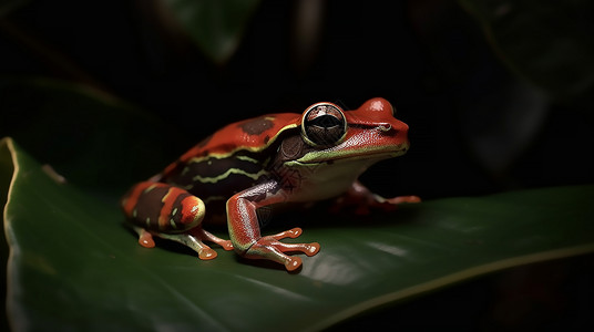 大自然中的青蛙背景图片