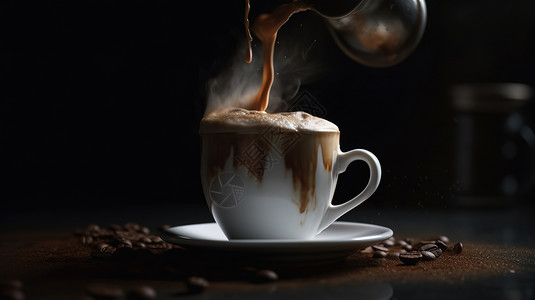 高端咖啡商业背景图片