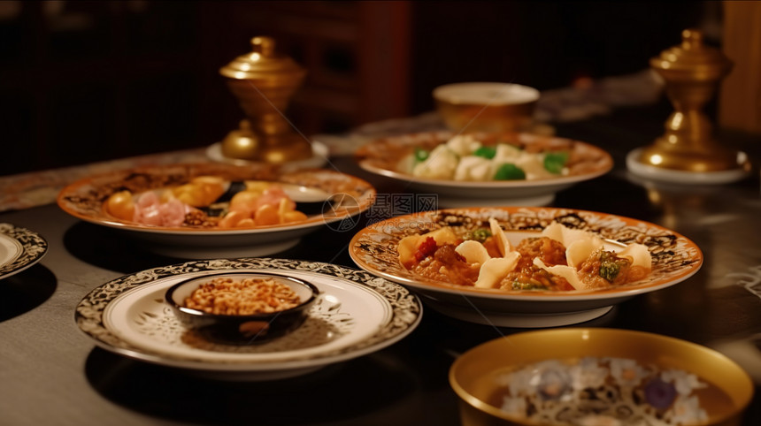 美味的中式餐饮食物图片
