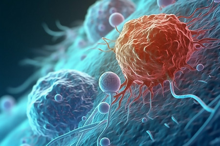 免疫细胞治疗病毒细胞的概念插画