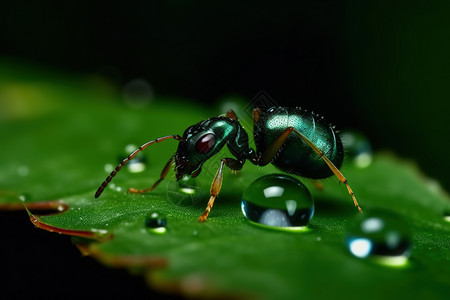 一只蚂蚁背景图片