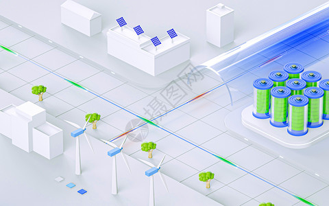 新能源开发新能源场景设计图片
