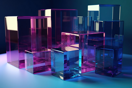3D玻璃模型图片
