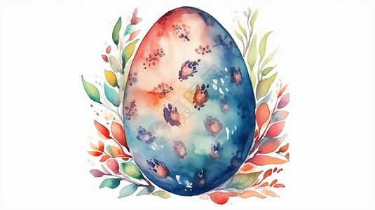 手绘彩蛋背景图片
