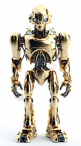金色机器人背景图片