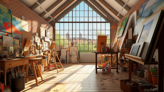 绘画教室学习画画的地方高清图片