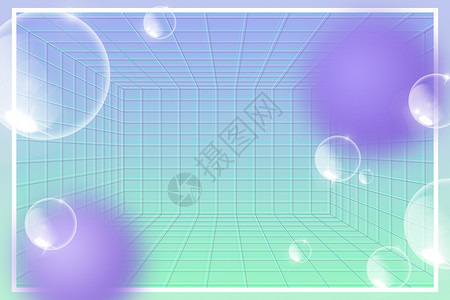 多球边框创意电商背景设计图片