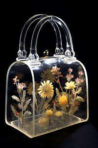 透明花卉包包图片