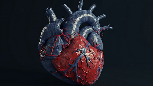 心脏人体器概念模型官背景图片
