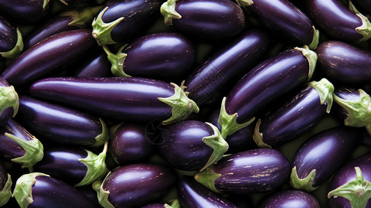 新鲜紫茄子实拍新鲜的紫色蔬菜茄子插画