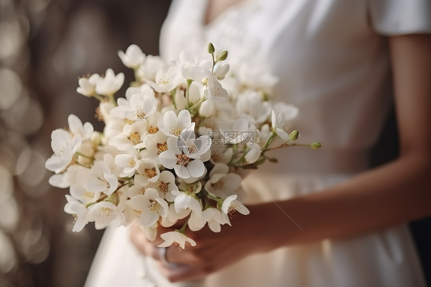 新娘手捧花婚礼花束花朵图片