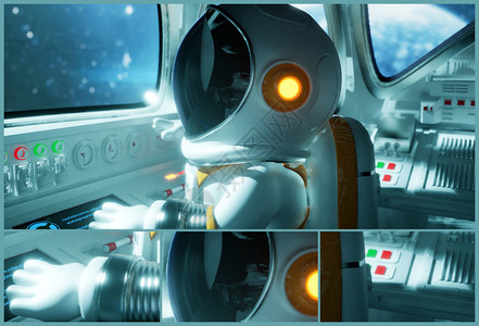 太空引擎素材UE5太空宇航员设计图片