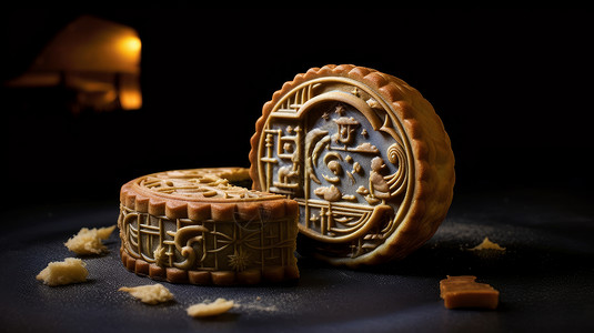 中秋节美味的月饼图片