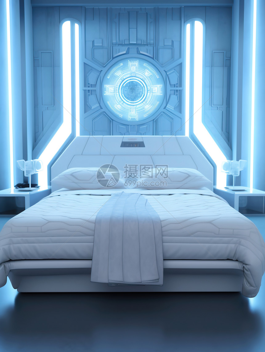 科幻的卧室图片