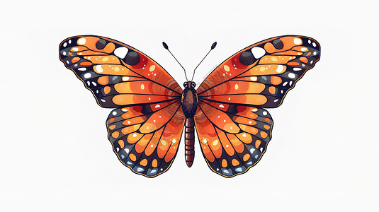 高品质蝴蝶装饰艺术插图图片