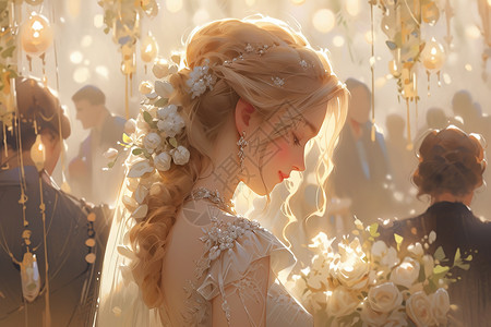 婚礼美丽漂亮的新娘图片