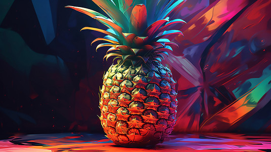 炫彩水果菠萝图片