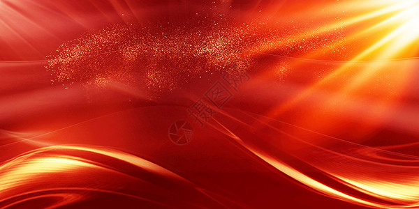 红色光雾光效大气红金背景设计图片