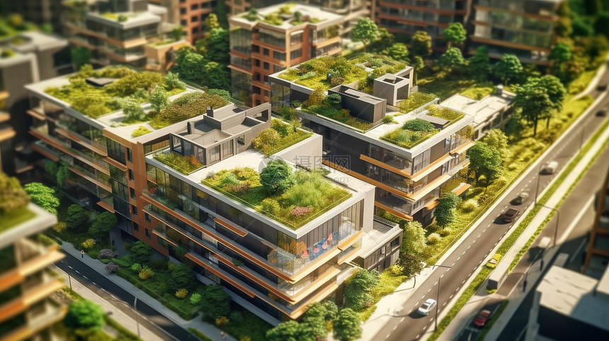 现代住宅阳台绿植设计图片