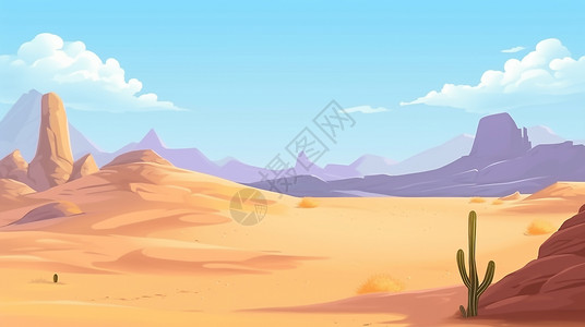世界防治沙漠化和干旱防沙漠化插图插画