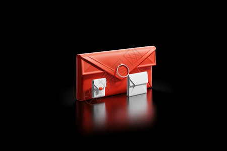 金融红包手袋信封包3D图标图片