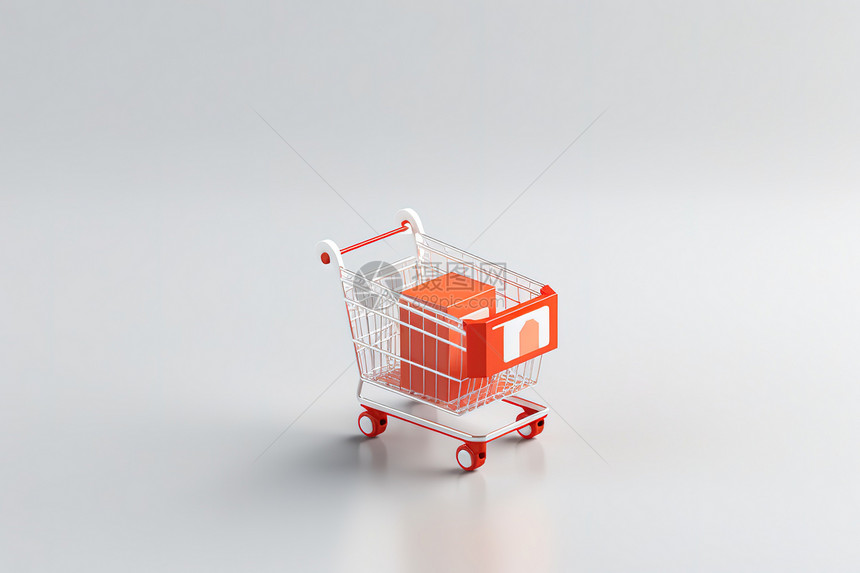 购物车3D图片
