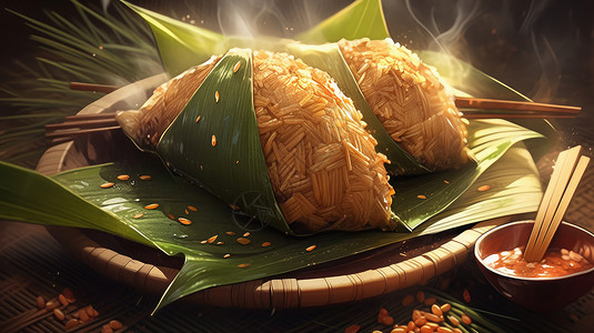 端午节传统美食卡通粽子图片