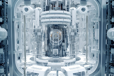 实验室科幻的时空穿梭机器背景图片