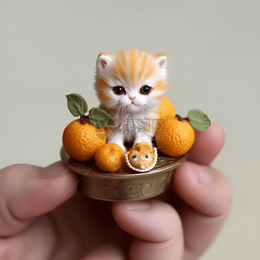 可爱猫咪模型玩具图片