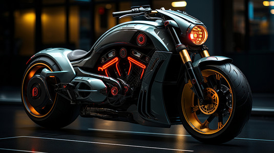 科技金属质感精致摩托车图片