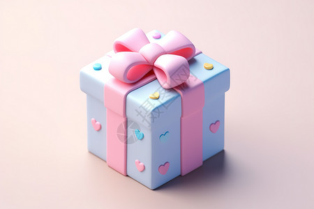 小可爱等距礼物盒3d游戏图标背景图片