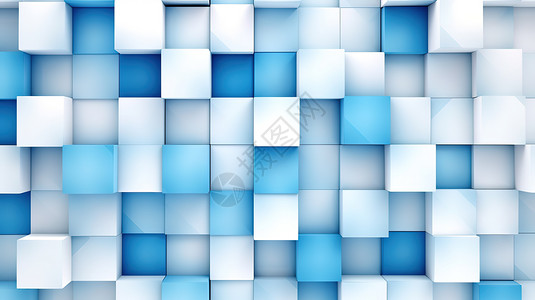 简约背景蓝白色几何拼接创意背景背景图片