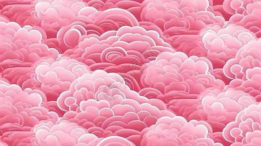 粉红色的中国祥云图案纹理国风壁纸背景图片