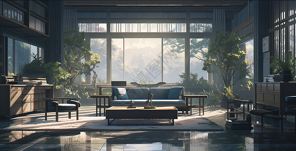 中式客厅背景图片