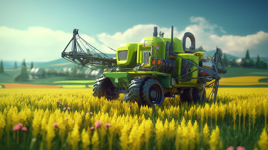农田作业的机器图片