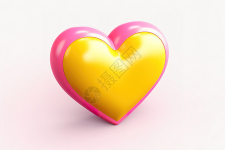 520情人节爱心心形3D图标图片