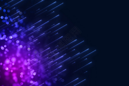 紫色粒子光效创意大气光斑射线科技背景设计图片