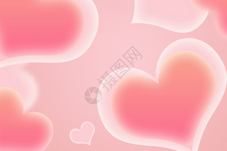 七夕情意绵绵粉色可爱创意爱心背景设计图片