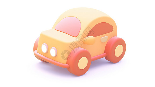 儿童玩具车3D图标背景图片