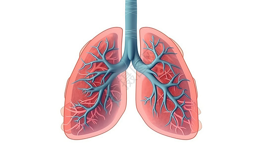 肺部内部器官创意概念图背景图片
