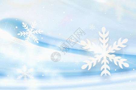冬天雪花背景背景图片