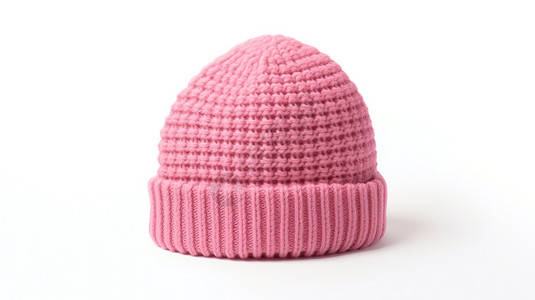 冬天粉色毛线帽子高清图片