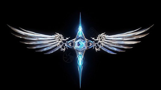 游戏翅膀二次元背景图片