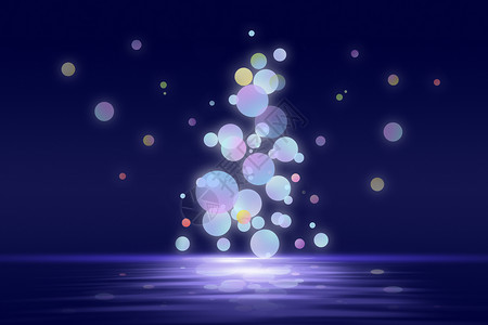 平安夜创意圆形圣诞树背景图片