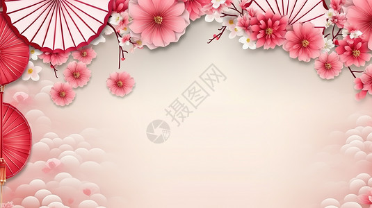 喜庆灯笼新春背景背景图片
