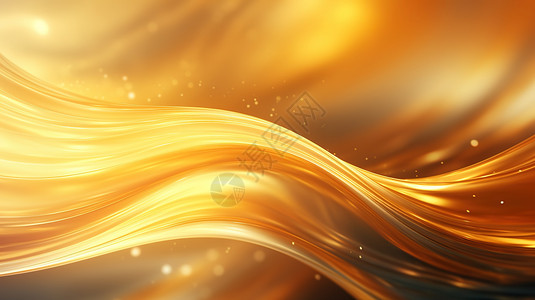 金色奢华金色流体抽象艺术PPT背景插画