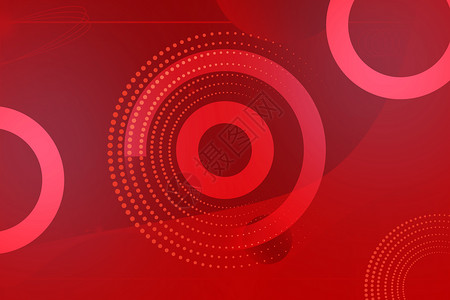红色圆形标题框几何创意喜庆红色背景设计图片