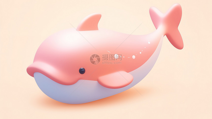 3D可爱鲸鱼图片