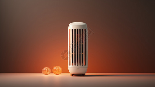 电暖器冬季取暖器小太阳插画